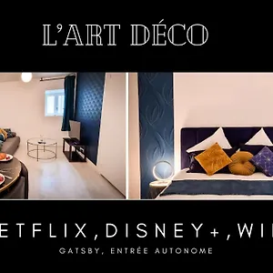 L'art Deco 3 Etoiles Wifi, Netflix, Disney, Coeur De Bastide Appartement